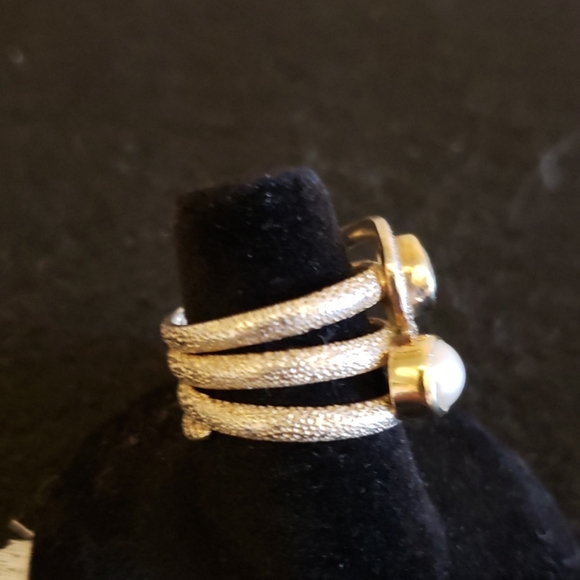 Sterling 925 silver with pearl and moonstone - Picture 4 of 5